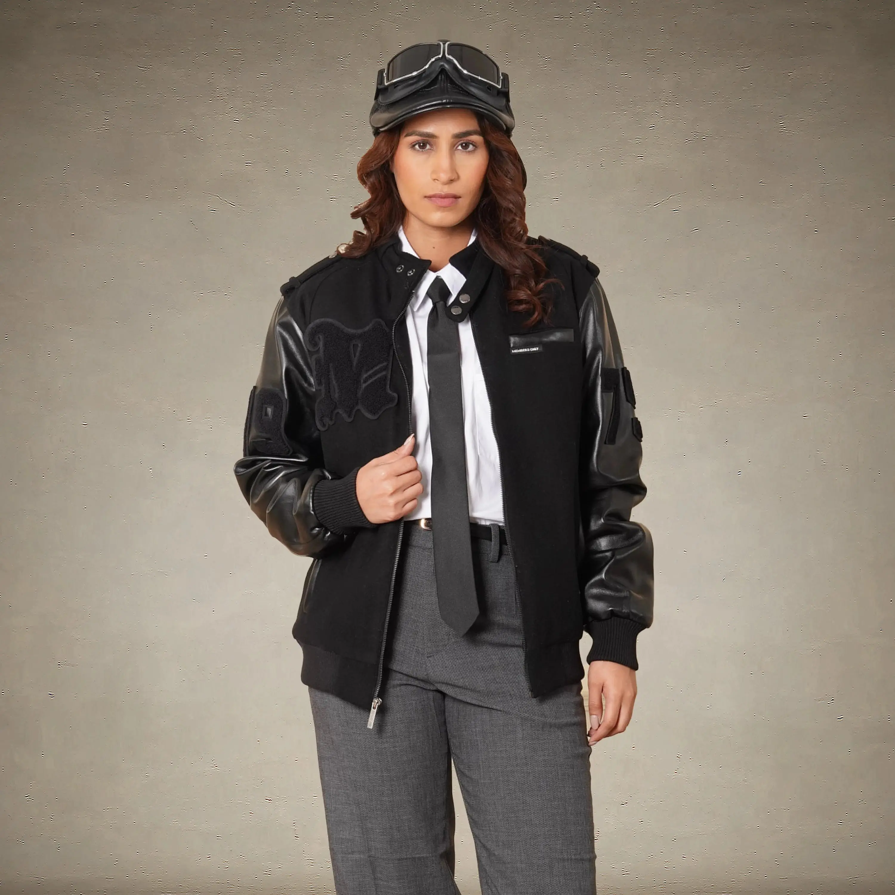 Women's Oversized Varsity Jacket