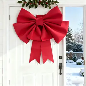 Giant Red Bow EVA Material Lightweight Durable for Christmas Wedding Valentine's Day New Year Home Gift Decor No Electricity