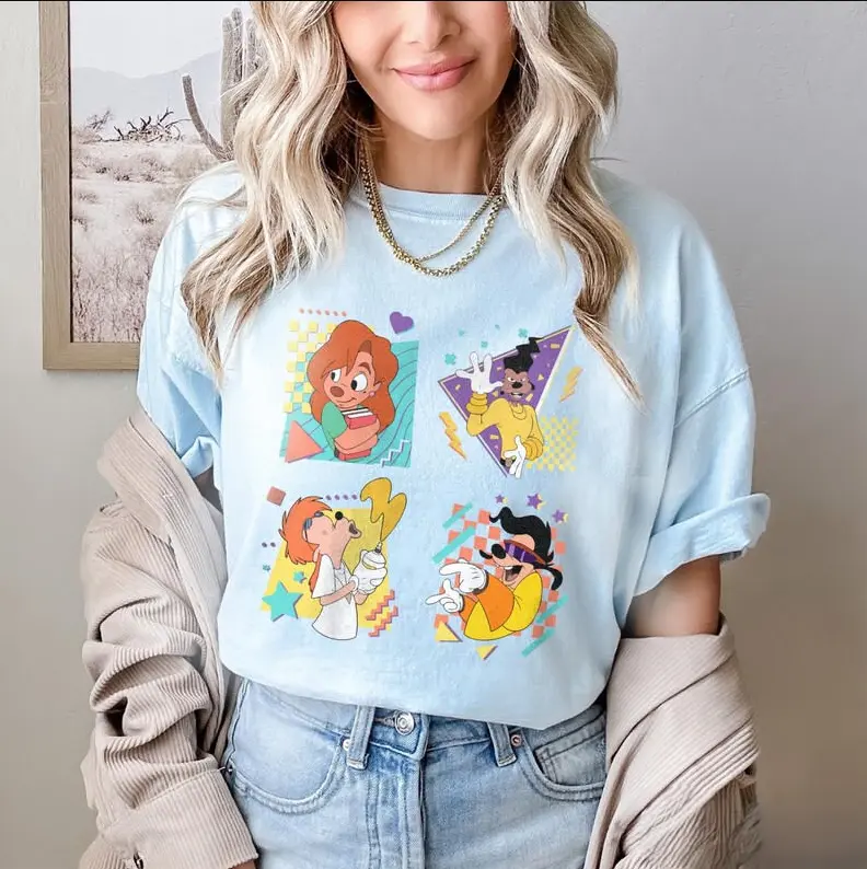 Retro 90s Vintage A #Gooffyy Movie Characters Shirt, #Maxx #Roxannee Powerline Shirt, WDW Vacation Shirts