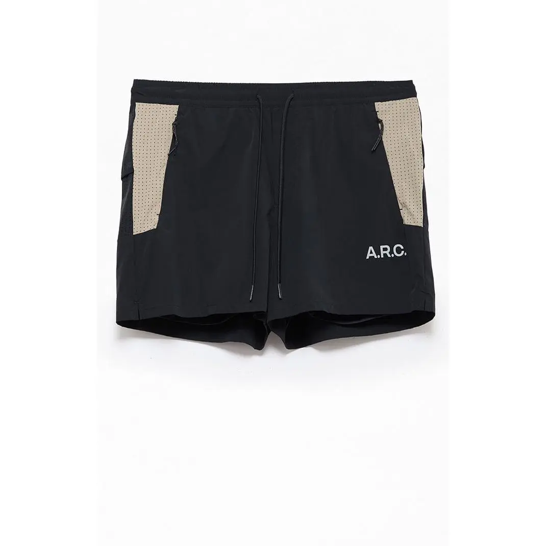 A.R.C. Men's Active Black Khaki Running Shorts