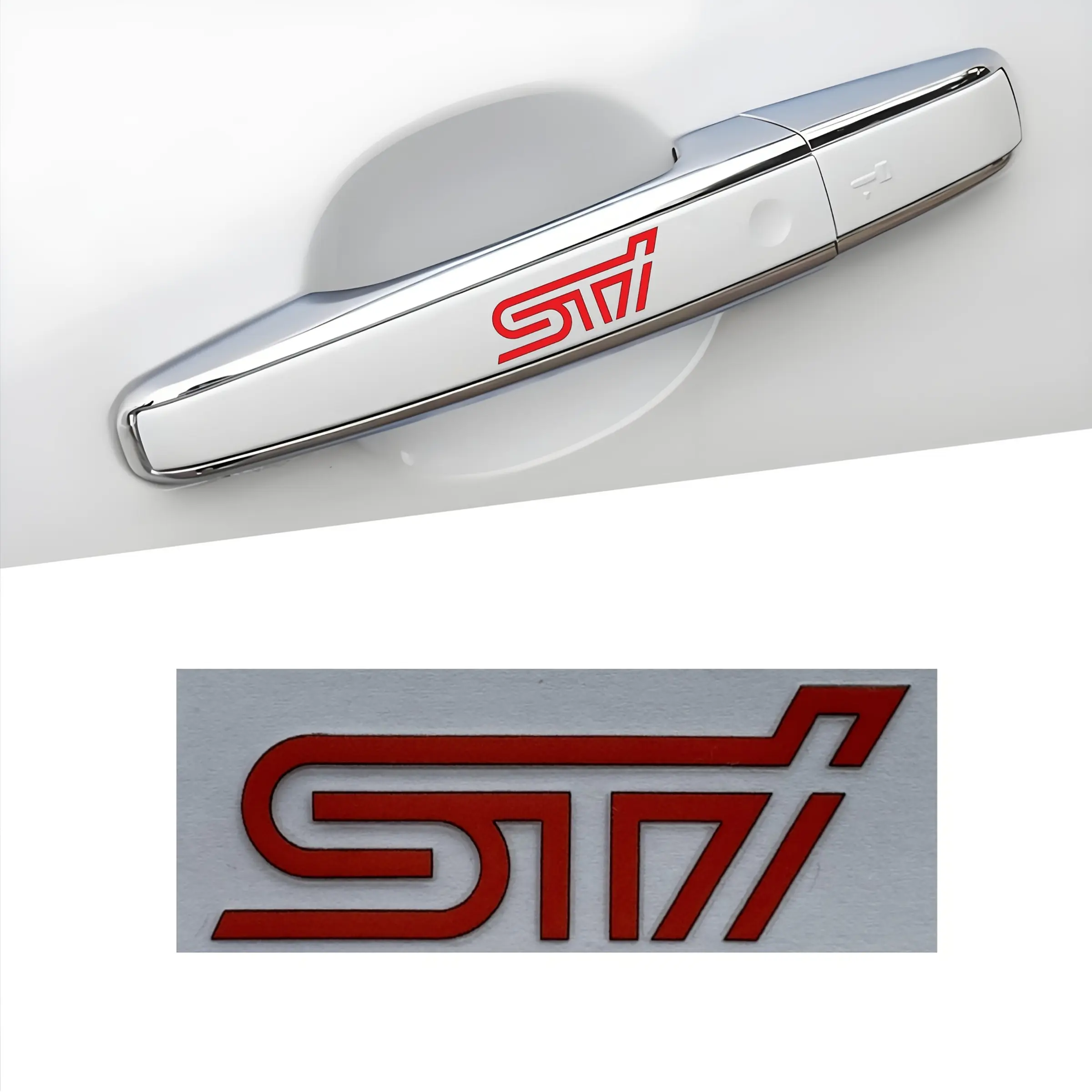 4PCS/SET  Car Stickers STI Car Badge Emblem Decoration Sticker Suitable for Subaru XV Forester BRZ Legacy Outback Crosstrek Vehicle Styling Accessories