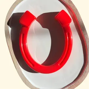 Heavy Chewer Dog Toy - BPA Free - Cheese flavored - Long Lasting - Indestructible - Decker's Dog Supplies Lucky Horseshoe