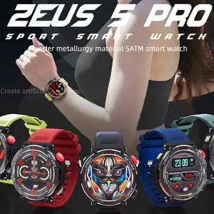LOKMAT ZEUS 5 PRO Flashlight Fitness Smart Watch Bluetooth Calls Multi Sport Mode Compass Waterproof Outdoor Rugged Smartwatches Android Charging