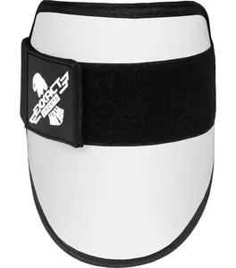 Exxact Sports Plain Baseball Elbow Guard Youth & Adult , Batters Softball Elbow Guard Baseball with Adjustable Straps - (White)