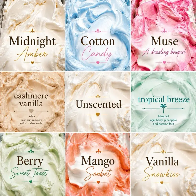 Pick Your Own Scent Body Butter Cream, Hydrating Soothing Body Care Moisturizer for Dry Skin