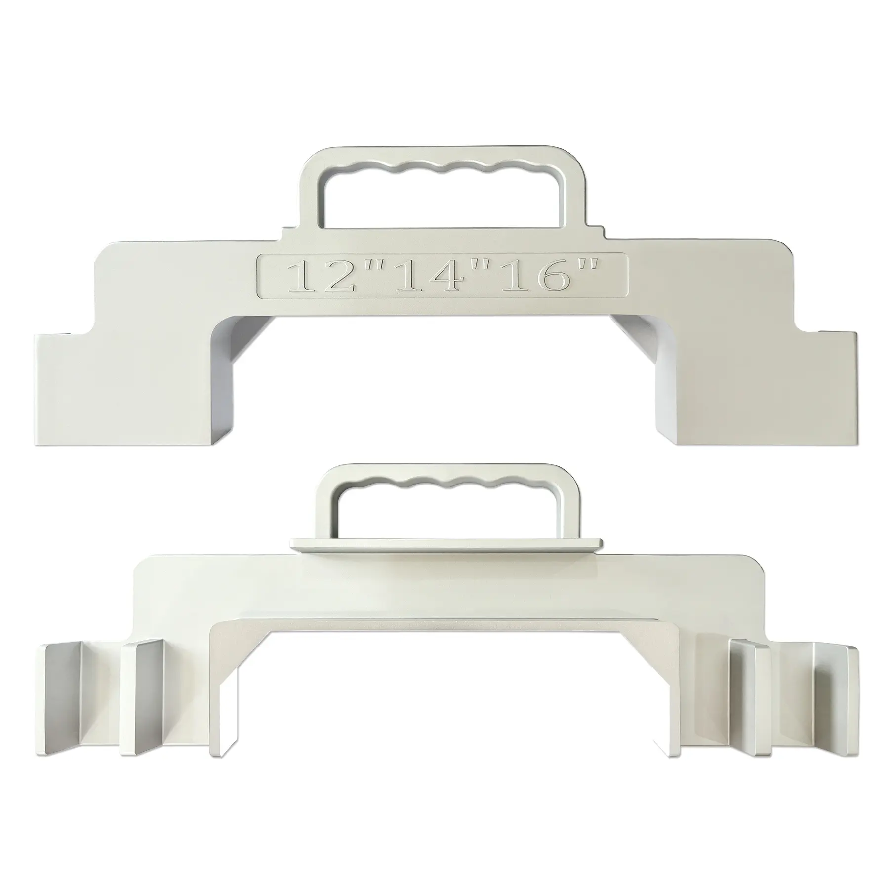 3-in-1 Aluminum Stud Layout Jig, 12/14/16 Inch Wood Framing Spacer Tool for 2x4 and 2x6 Studs, Wall Framing Tool for Solo Builders