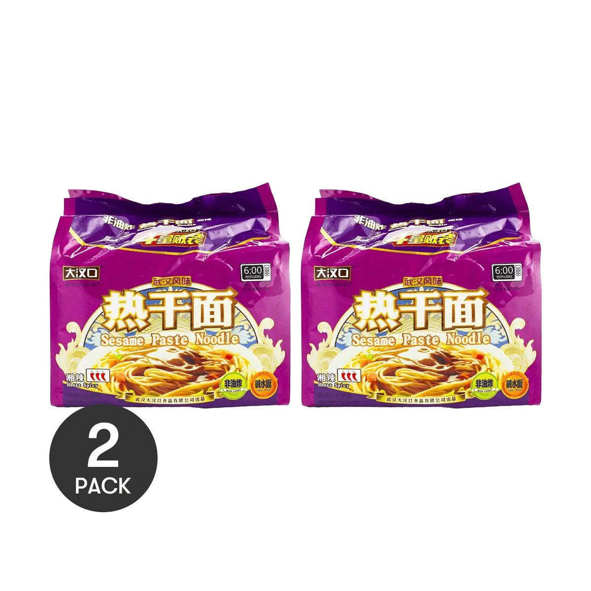 HANKOW Sesame Paste Noodle Hunan Spicy Flavor 4packs 408g*2【Value Pack】
