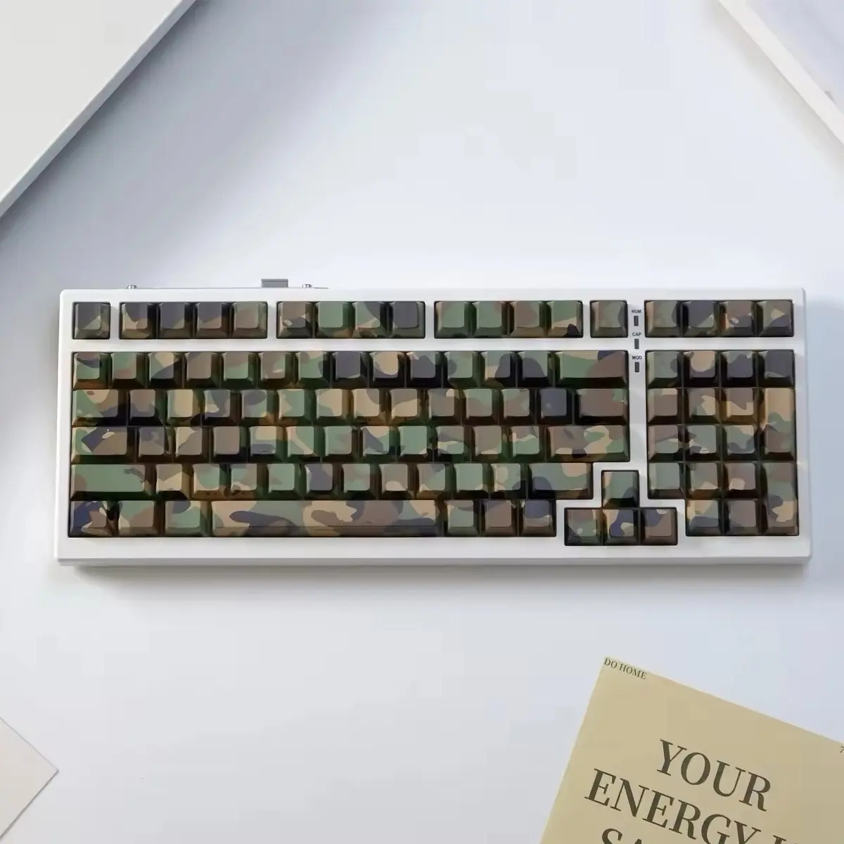 Custom Camouflage Backlit Keycaps 120 PCs OEM Profile for Mechanical Keyboards Dye-Sublimation
