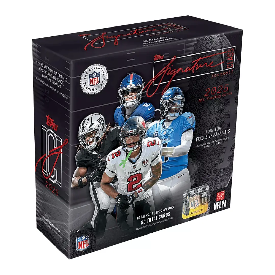 LIVE RIP! - (x1) 2025 Topps Signature Class Football MEGA Box - Sport Trading Cards