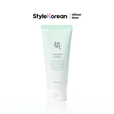 [Beauty of Joseon] Green Plum Refreshing Cleanser 100ml, Low pH cleanser, Moist gel texture, All In One Daily Cleasner, Calming Ingredients, Mung Bean Seed Extract, Cleanser for All Skin Type, Korean Skincare Cleansing