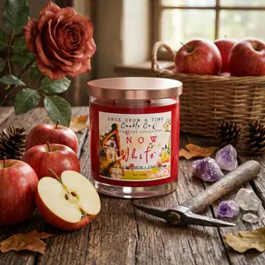 Snow White Soy Wax Candle--Candy Apple