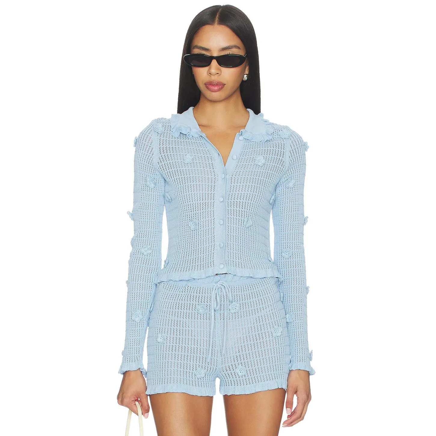 Stone Cold Fox x REVOLVE Allayia Floral Cardigan in Baby Blue