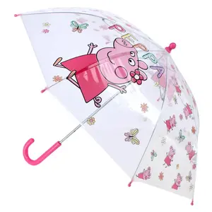 Textiel Trade Girl's Peppa Pig Stick Umbrella, Stick Umbrellas
