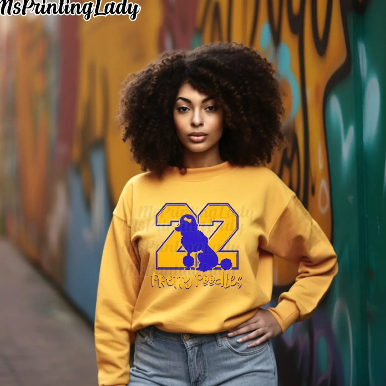 22 Pretty Poodles SGRHO SOROR Sweatshirt. Sigma Gamma Rho 1922 Sweatshirt.
