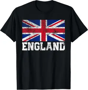 100% Cotton Union Jack Flag UK England United Kingdom Roots Men Women T-Shirt
