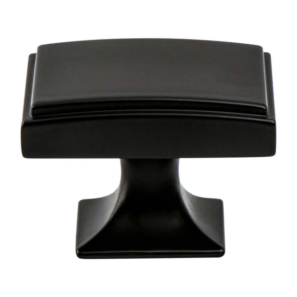 212 MAIN Hearthstone Door Knob, 1.562 in. Thick, Long Matte Black Finish, Zinc Base Door Hardware