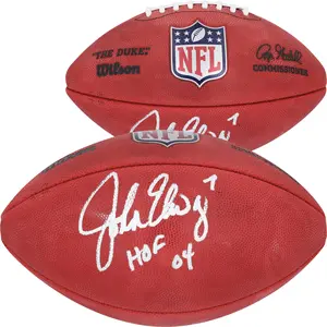 John Elway Denver Broncos Autographed Duke Full Color Football with "HOF 04" Inscription - Fanatics Authentic Certified
