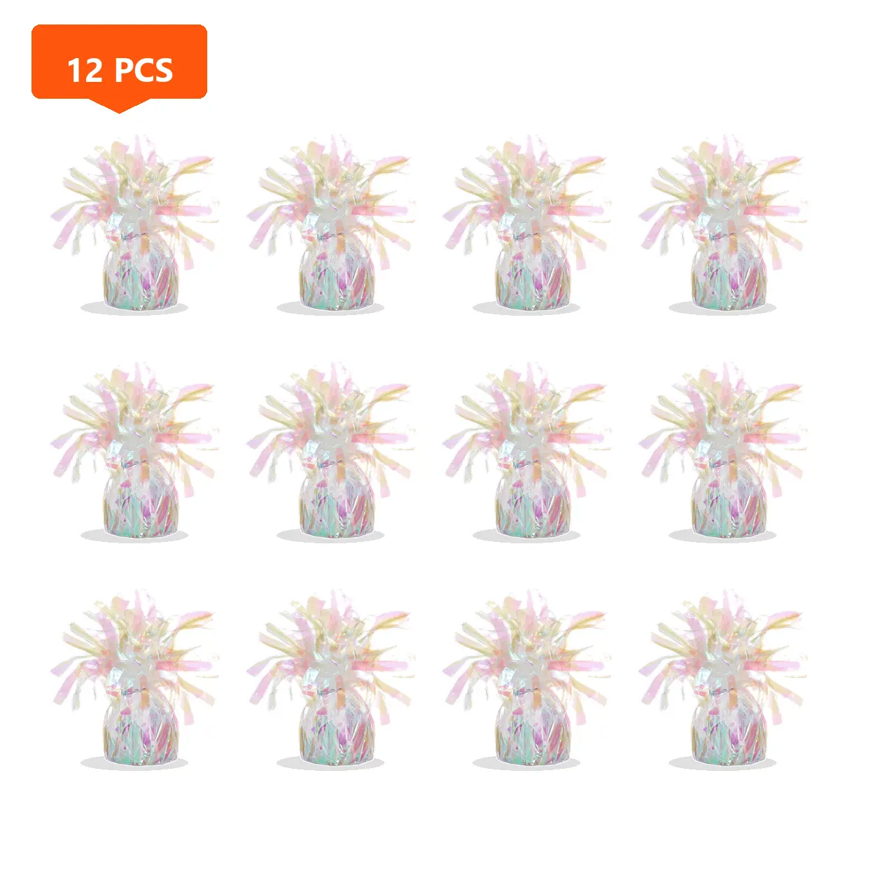 Iridescent Starburst Table Centerpieces 12 Pack 100g Each 2.17" L x 2.17" W x 4.72" H Perfect for Party Decorations