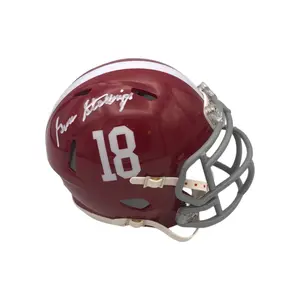 Gene Stallings Autographed Alabama Crimson Tide Riddell Crimson Mini Helmet - JSA