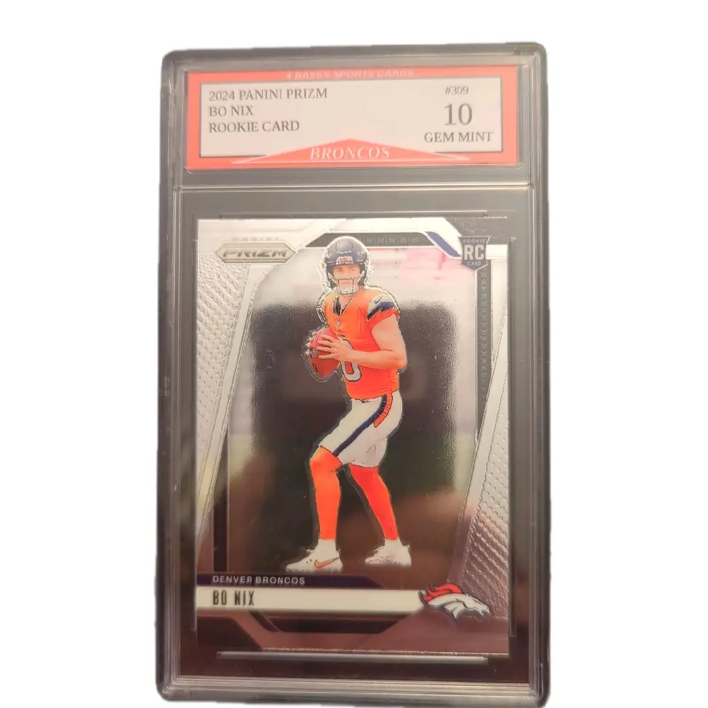 2024 Panini Prizm #309 Bo Nix Rookie Denver Broncos GEM MT 10