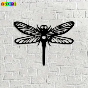 1pc Dragonfly Metal Wall Art, Exquisite Dragonfly Statue Mural, Ideal Gift for Easter, Summer Garden Parties, Rust-Resistant Metal Wall Decor Wall Sculptures, Perfect for Patio Wall & Garden Fence, Insect Decor Enthusiasts