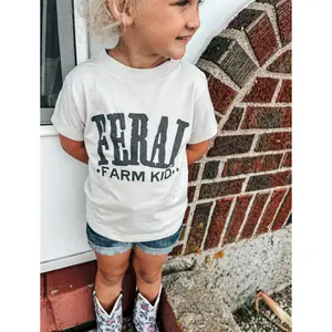 Feral Farm youth and adult shirt, toddler boy clothing, toddler boy summer shirt, Hunting stuff for kids, gift for daughter, family shirt, cotton, summer tee, country clothing, camo, western