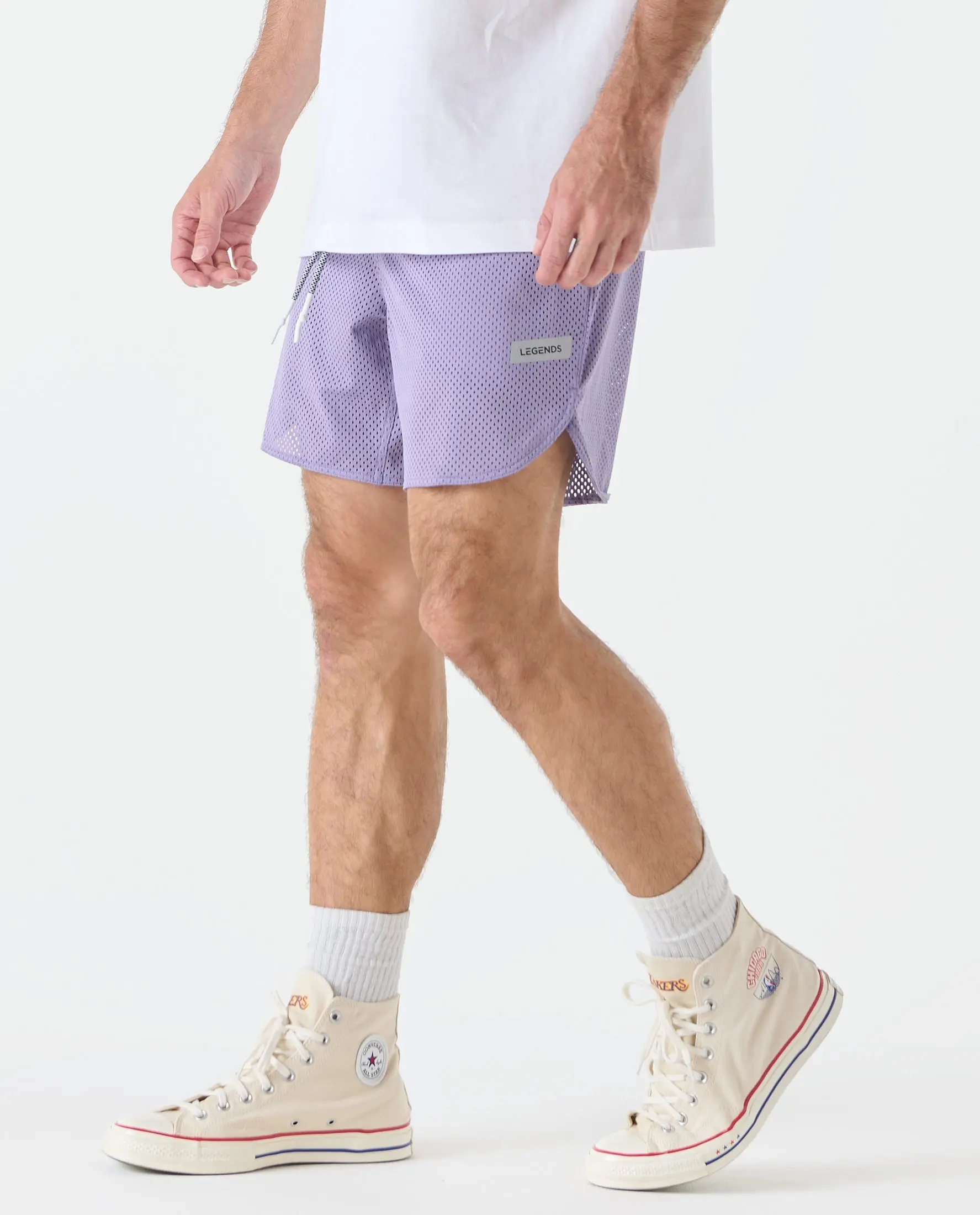 Luka Mesh Short Purple , Small 5"