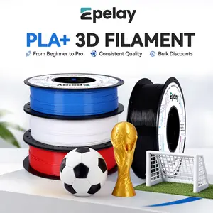 Epelay PLA+ 3D Printer Filament 1.75mm, 0.02mm High Precision, Odor-Free, Easy Feed, Anti-Clog, Eco-Friendly FDM Consumables, Compatible with Most FDM Printers, High Speed Printing Bundle, Summervibes