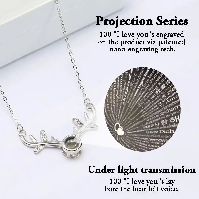Women's Deer Antler Pendant Necklace - Hidden Message, Elegant Camera Shape with Purple Stone, Daily Chic Romantic Female Jewelry Gift for Anniversary, Birthday DZXL3797, Gold, Metal Plated Gold, Any Occasion, Gold Plated