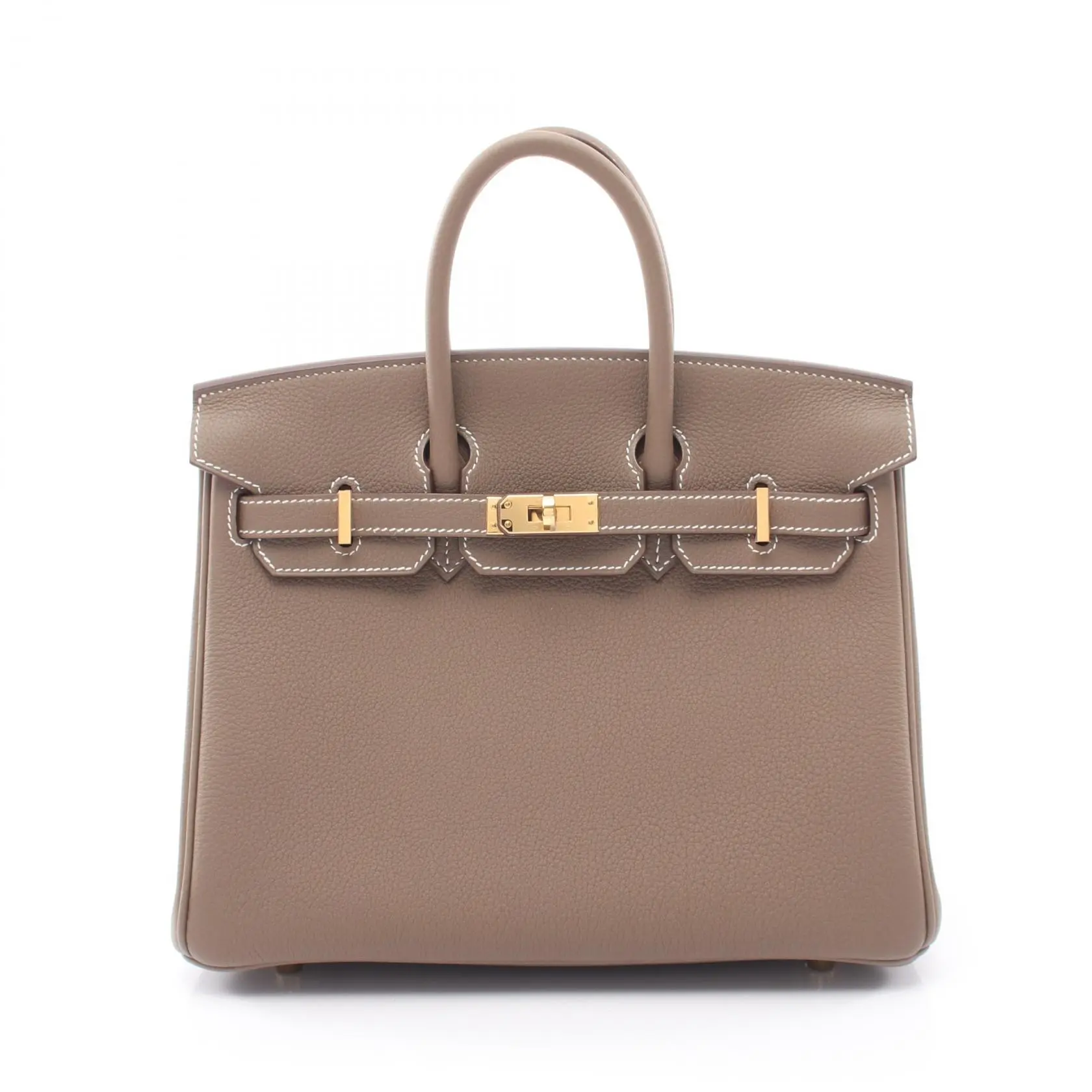 Pre-owned HERMÈS Calfskin Shoulder Bags Hermes Birkin25 Togo