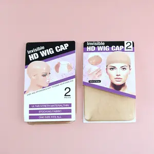 GIFT-Wig Human Hair ,2 PCS Wig Caps, Stocking Caps for Wigs, Tan Wig Cap for Women, Ultra-Thin and Breathable, Suitable for Long and Thick Hair, with Elastic Band, Stretchy Nylon Wig Cap, Beige