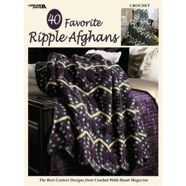 USED-40 Favorite Ripple Afghans: The Best Contest Designs from Crochet with Heart Magazine by Leisure Arts (Paperback)
