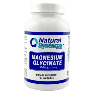 Magnesium Glycinate 500 mg - Natural System Calm Supplements Dietary