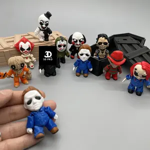 Mini Halloween Horror Figures- 3D Printed Halloween Desk Toys, Horror Decor Collectiblest