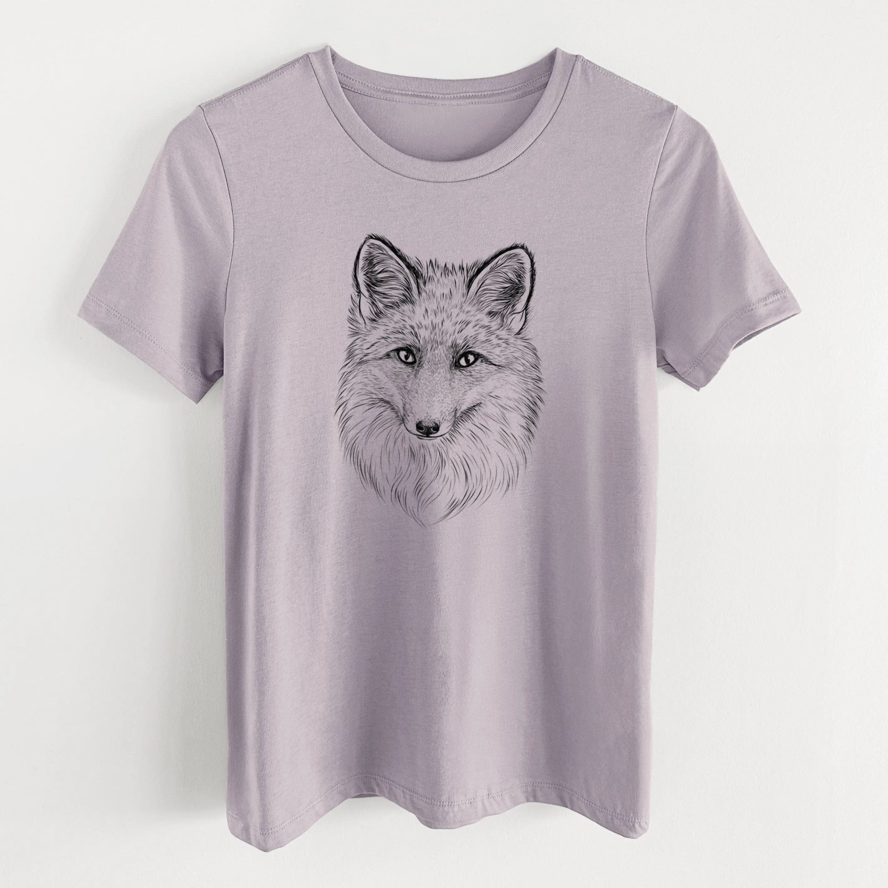 Red Fox - Vulpes vulpes - Women's Lightweight Relaxed Fit 100% Cotton Crewneck