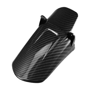 Motorcycle Rear Tail Mud Guard Fender Mudguard Modified Mud Flap Protector Carbon Fiber Pattern Black Fit for Surron X160 X260 - Pack of 1