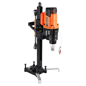 Diamond Core Drilling Machine, 0.8-8 in Drilling Diameter, Stand-Mount Dry and Wet Concrete Core Drill Rig with 8 Drill Bits, 800 RPM Speed, UNC1 1/4-7 Thread, for Concrete Brick Stone, 3000W