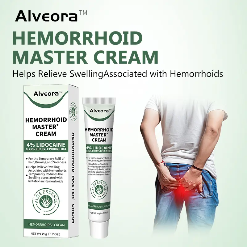Alveora 3 Hemorrhoid Therapy Gel (Purple Daisy Color) with Lidocaine, Glycerin, Camphor, Methyl Salicylate - Antibacterial, Anti-Inflammatory, Cooling Itch & Pain Relief, Skin Moisturizing Personal Care Treatment