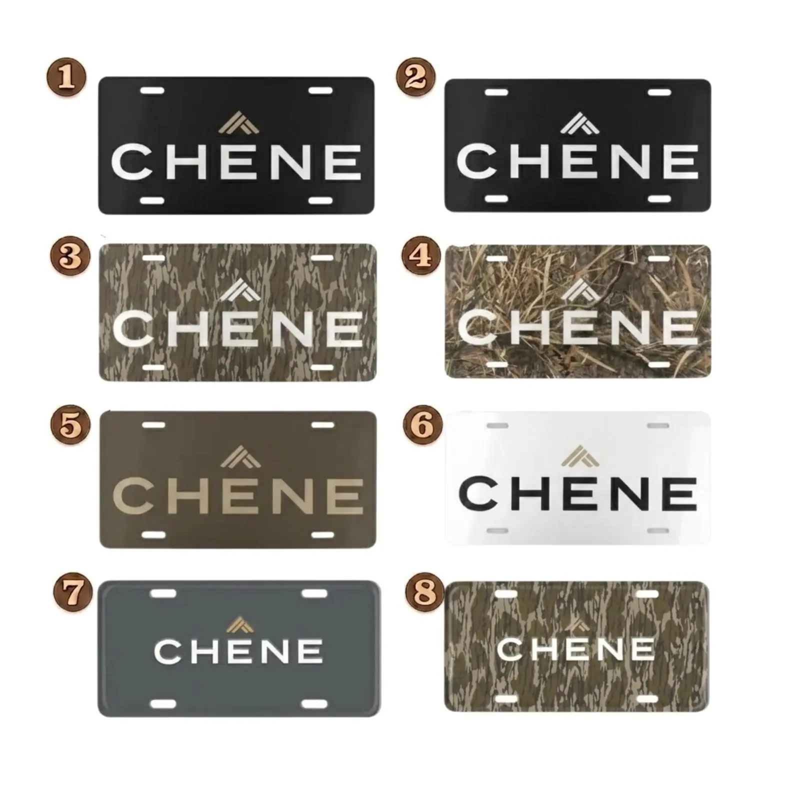 Chene Camo License Plate, Custom Duck Hunting Waterfowl Hunter Front Plate, Truck Accessories Gifts For Him 12x6 Aluminum Car Tag