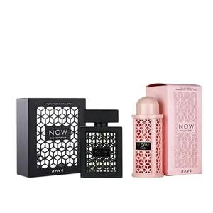 Lattafa Perfumes | Rave Now Women + Rave Now Bundle | His & Her's | 3.4 oz Per Bottle | Fruity - Powdery | Musk - Vanilla