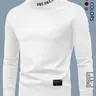 Men's Casual Slim Fit Basic Tops Knitted Lightweight Turtleneck High Neck Knit Modern Sweater Knitwear, Mens Long-Sleeved Urban Style Sweashirt, Soft And Warm For Everyday Wear In Fall Outfits And Winter Outfits
