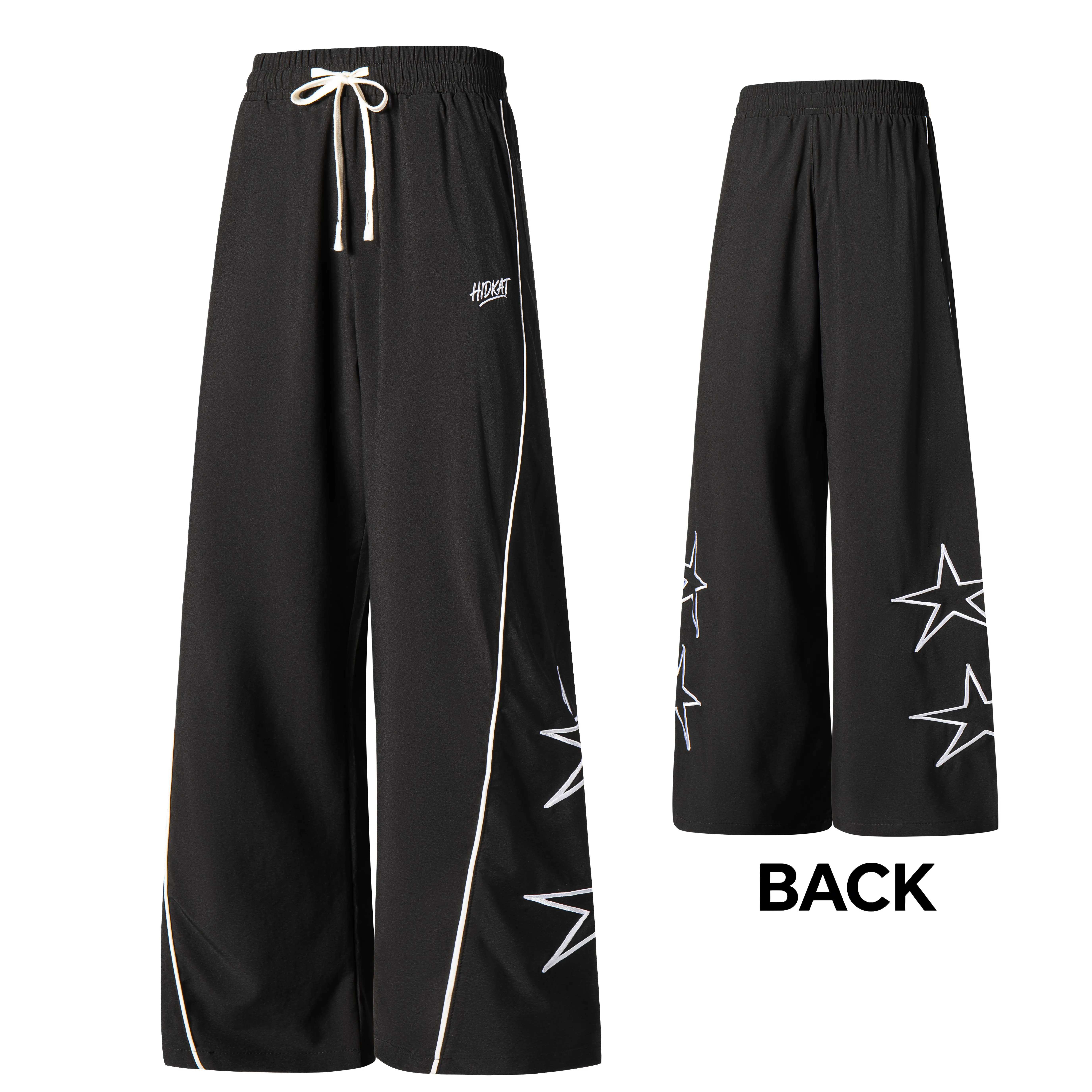 Men’s fashion long pants featuring a five-star print, suitable for outdoor sports, casual wear, and running; ideal for everyday outdoor and casual outfits.Fathersdaygift