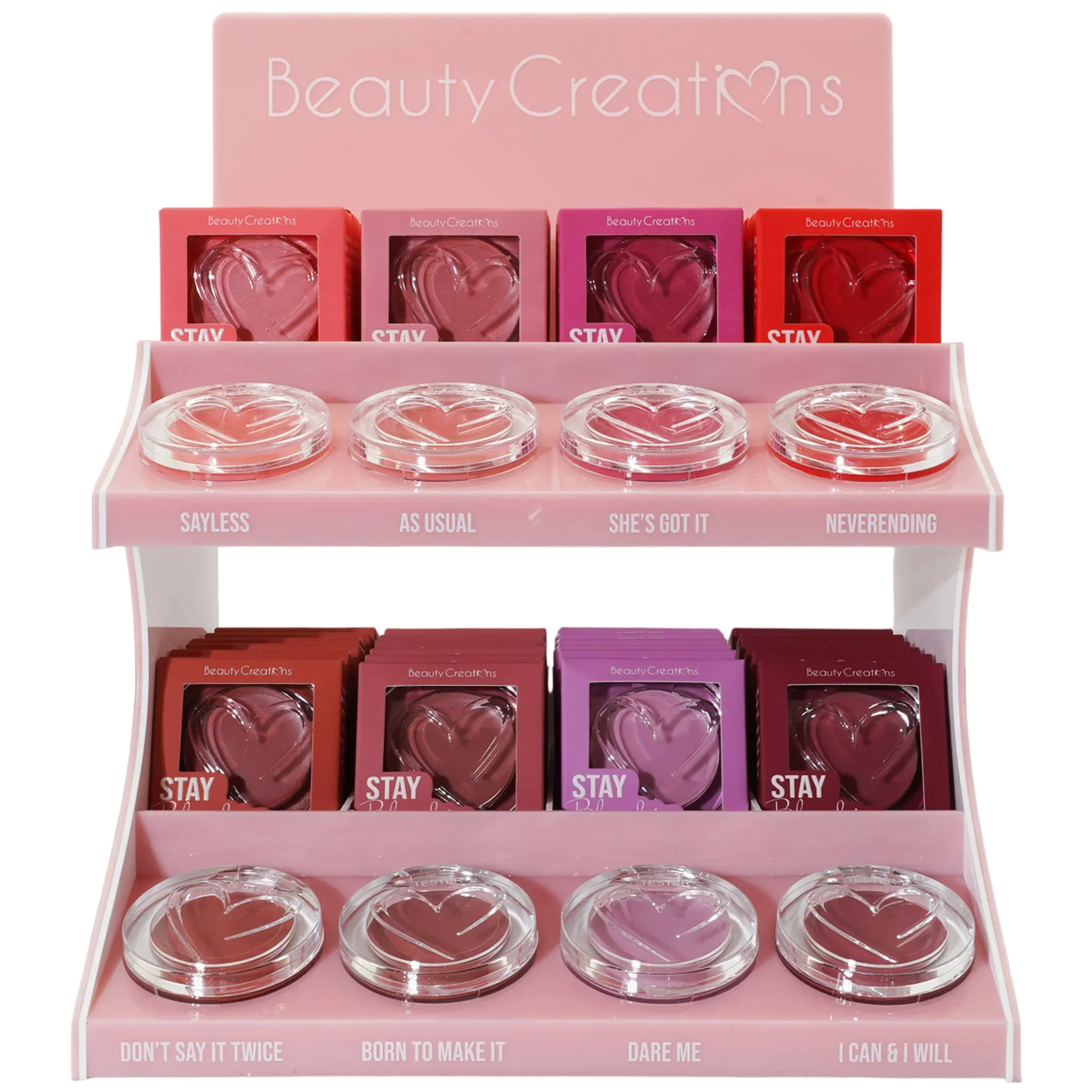 Bálsamo Para Labios y Mejillas Stay Blushin Cute Beauty Creations - Venta al por Mayor Display 48 Unidades (SBCBD)