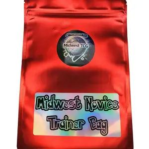 Midwest TCG Novice Trainer Bag-2 Hits IR AR EX Vmax Vstar- 2 Booster Packs- 2 Vintage Trading Card's -25 mixed cards Holo / Reverse Holo - 2 Custom Holo Stickers