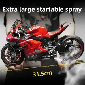 A 1/7 scale ultra-large Ducati Superleggera V4 racing motorcycle model, the fierce beast from the track makes its stunning appearance! With high-precision details and collector-level craftsmanship, it is a must-have treasure for racing enthusiasts.