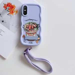 1 Piece Hot Pot 9A Premium Flexible Cover Suitable For Redmi 9A Perfect For Fitness Featuring Soft-Touch With Lanyard And Stand