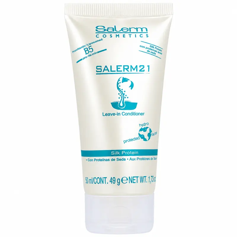 SALERM 21 B5 3-in-1 Leave-In Conditioner - Intensive Haircare Detangling Mask, Heat Protectant with Silk Protein, Hydrate & Moisture Nourishment Damaged Hair Conditioner, 50ml Anti-Hair Loss Youth-Booster