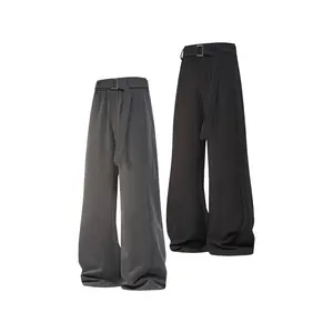 Men’s summer lightweight American high-street loose slightly flared casual dress pants