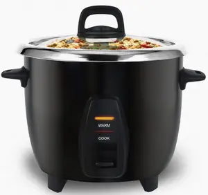 Elite Cuisine Deluxe 10-Cup Electric Rice Cooker, Stainless Steel