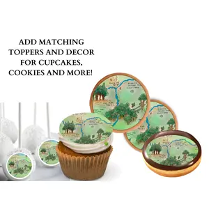 Copy of 100 Acre woods POOH BEAR CUPCAKE Toppers Baby Shower Cupcake toppers Pooh bear baby shower cake Vintage Pooh bear Cupcake toppers Edible Cupcake toppers